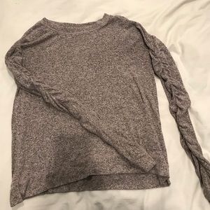 Ruched long sleeve blouse